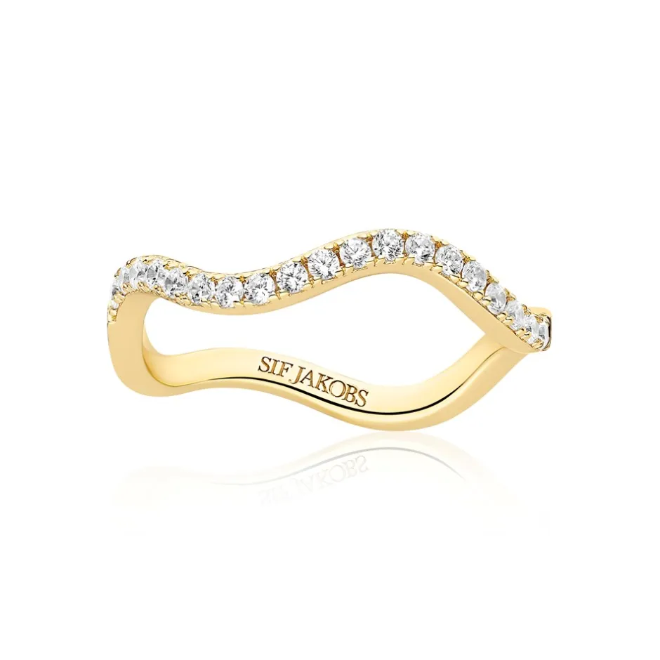 Sif Jakobs Jewellery Ellera Waves Ring, , 52*Dame Ringe