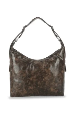 Discount Silfen Ellie Crossbody, Brown Cracked