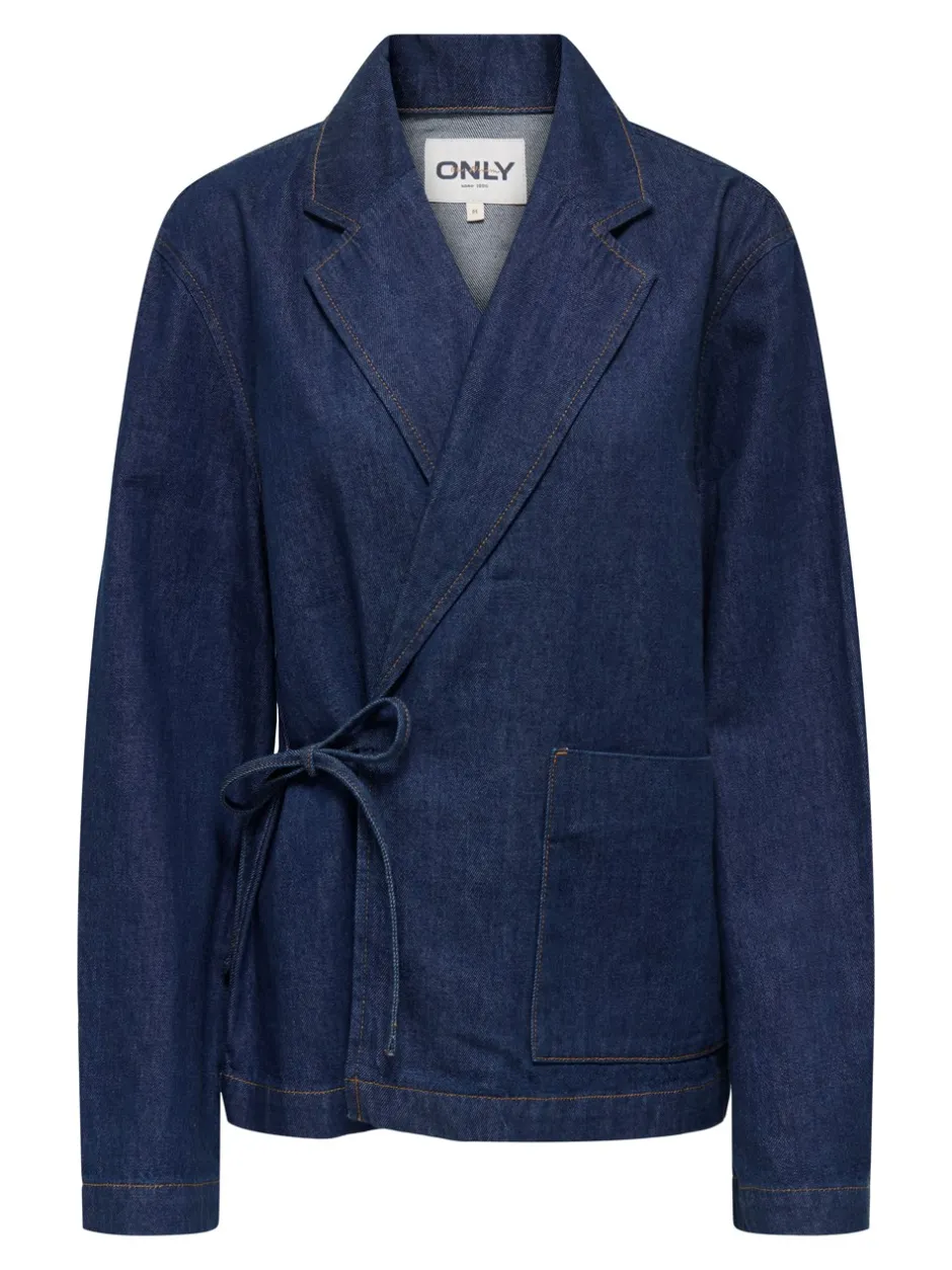 Clearance ONLY Ellis Denimjakke, , M Dark Blue Denim