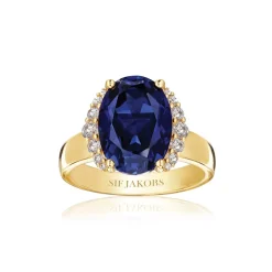 New Sif Jakobs Jewellery Ellisse Grande Ring, , 60 Guld