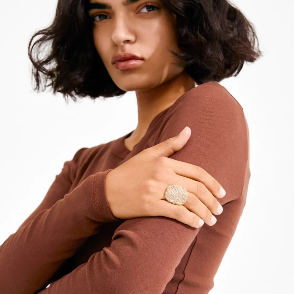 Clearance Pilgrim Ember Ring, Gold Plated