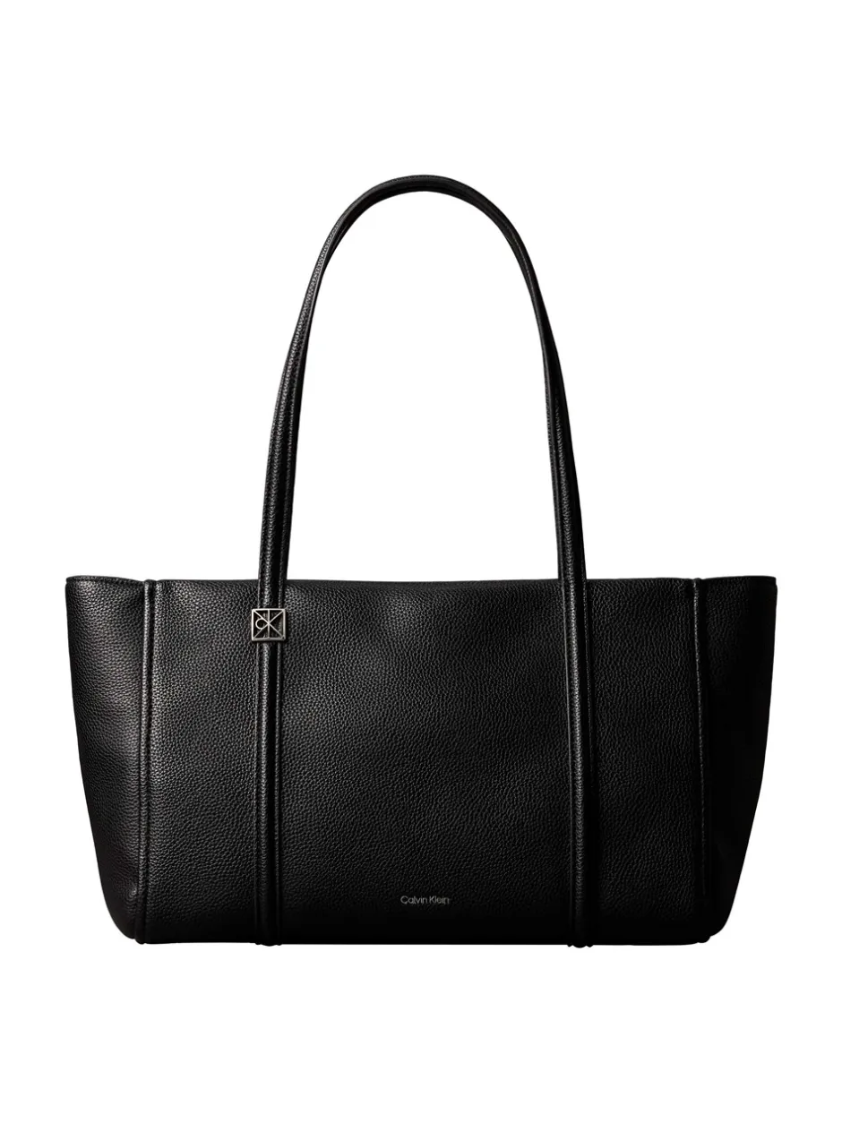 Calvin Klein Emblem Pebble Shopper,*Dame Shoppere