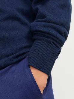 Jack & Jones Junior Emil Half Zip Striktrøje, , 164 cm*Børn Strik & Sweatshirts