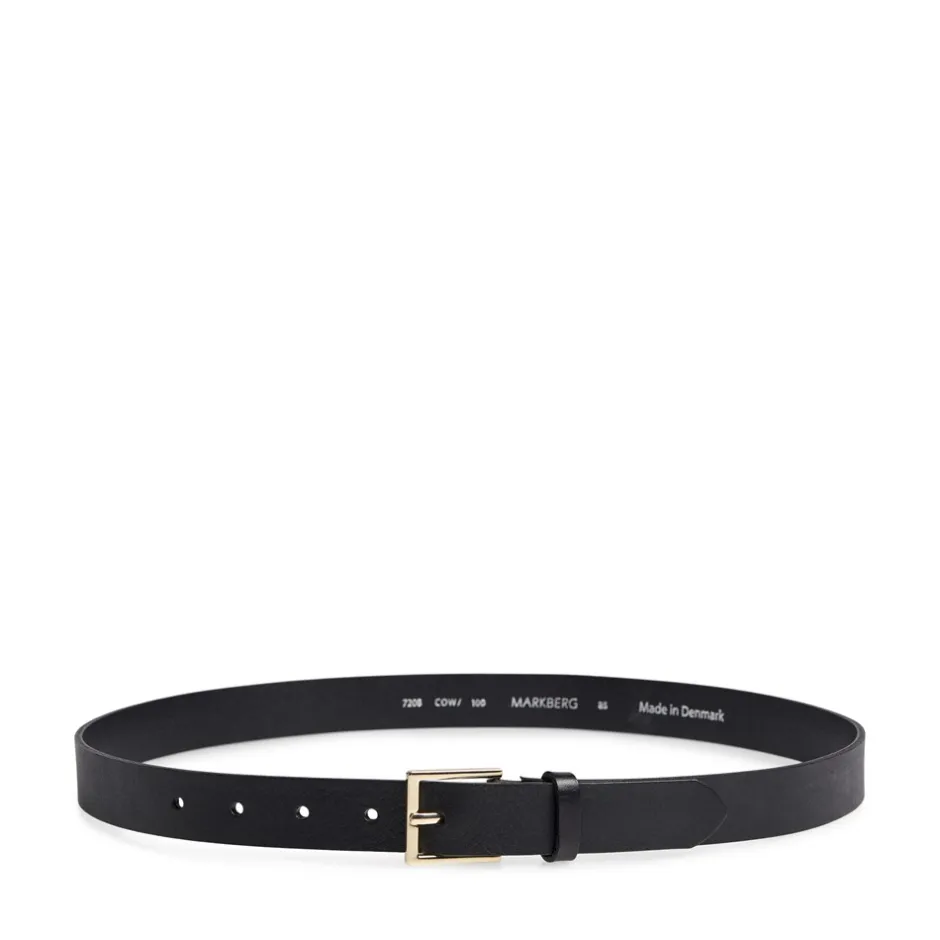 Outlet Markberg Emira Bælte, , 85 cm Black/Gold