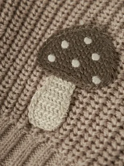 Clearance Lil' Atelier Emlen Baby Cardigan, , 74 cm Oxford Tan