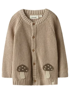 Discount Lil' Atelier Emlen Cardigan, Oxford, 110 cm Oxford Tan