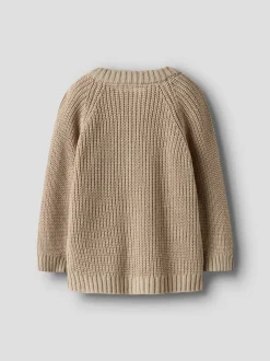 Discount Lil' Atelier Emlen Cardigan, Oxford, 110 cm Oxford Tan