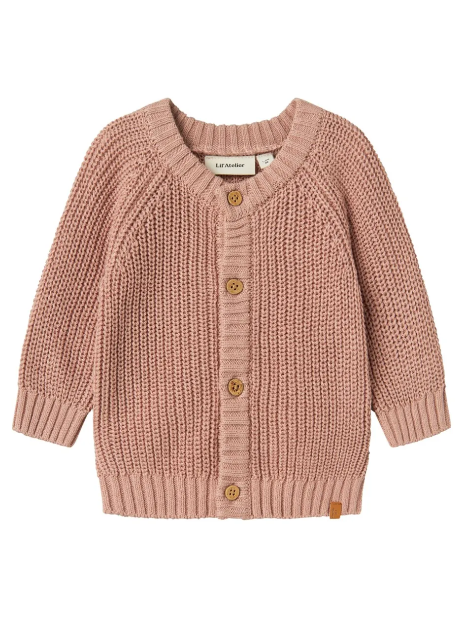 Lil' Atelier Emlen Knit Cardigan, , 80 cm*Børn Cardigans
