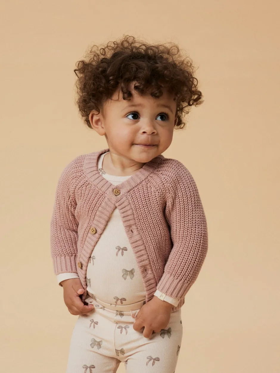 Lil' Atelier Emlen Knit Cardigan, , 80 cm*Børn Cardigans