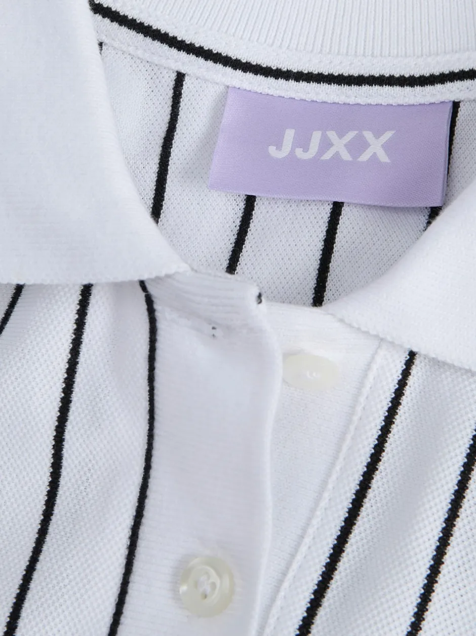 Discount JJXX Emma Polo Kjole, , M Bright White