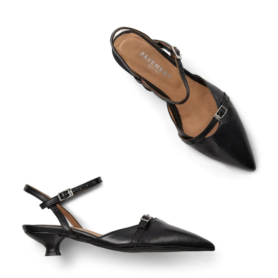 Clearance Pavement Emmelie Højhælede Sko, , 40 Black