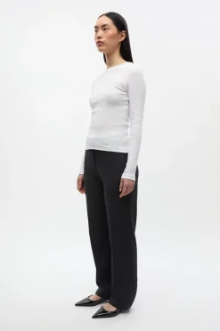 Envii Enally Langærmet T-shirt, , M Bright White