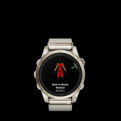 Outlet Garmin Epix Pro (Gen 2) 010-02802-20 Sapphire Edition Smartwatch, , 42 mm Soft Gold
