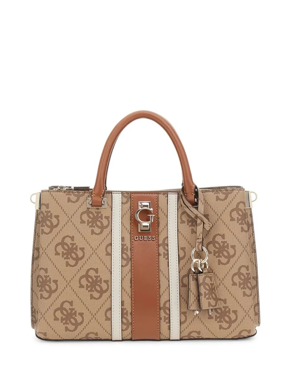 Outlet Guess Erenia Girlfriend Håndtaske, Latte Logo