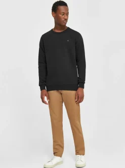Clearance Knowledge Cotton Apparel Erik Sweatshirt, , S Black Jet