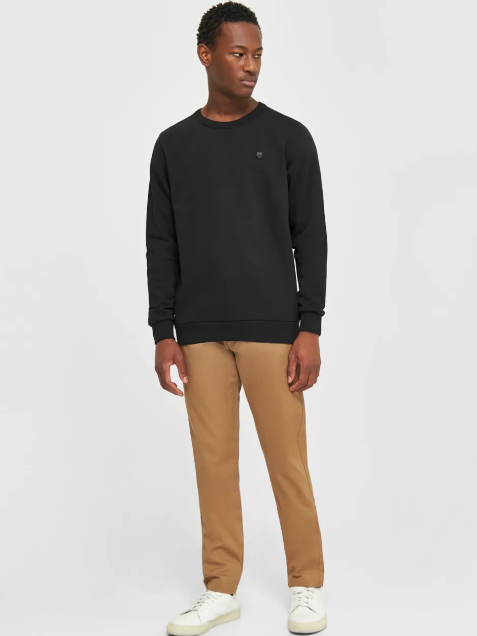 Clearance Knowledge Cotton Apparel Erik Sweatshirt, , S Black Jet