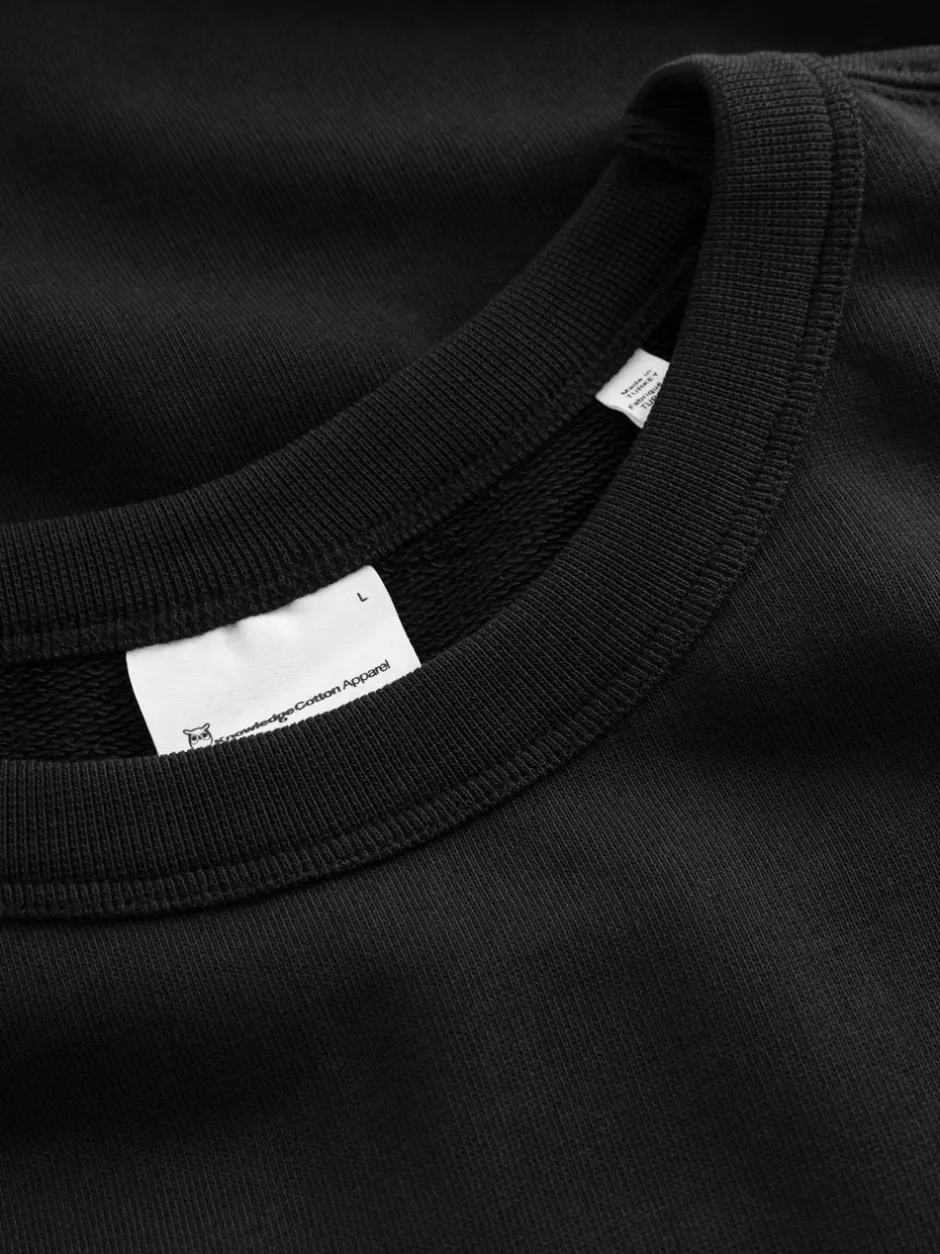 Clearance Knowledge Cotton Apparel Erik Sweatshirt, , S Black Jet