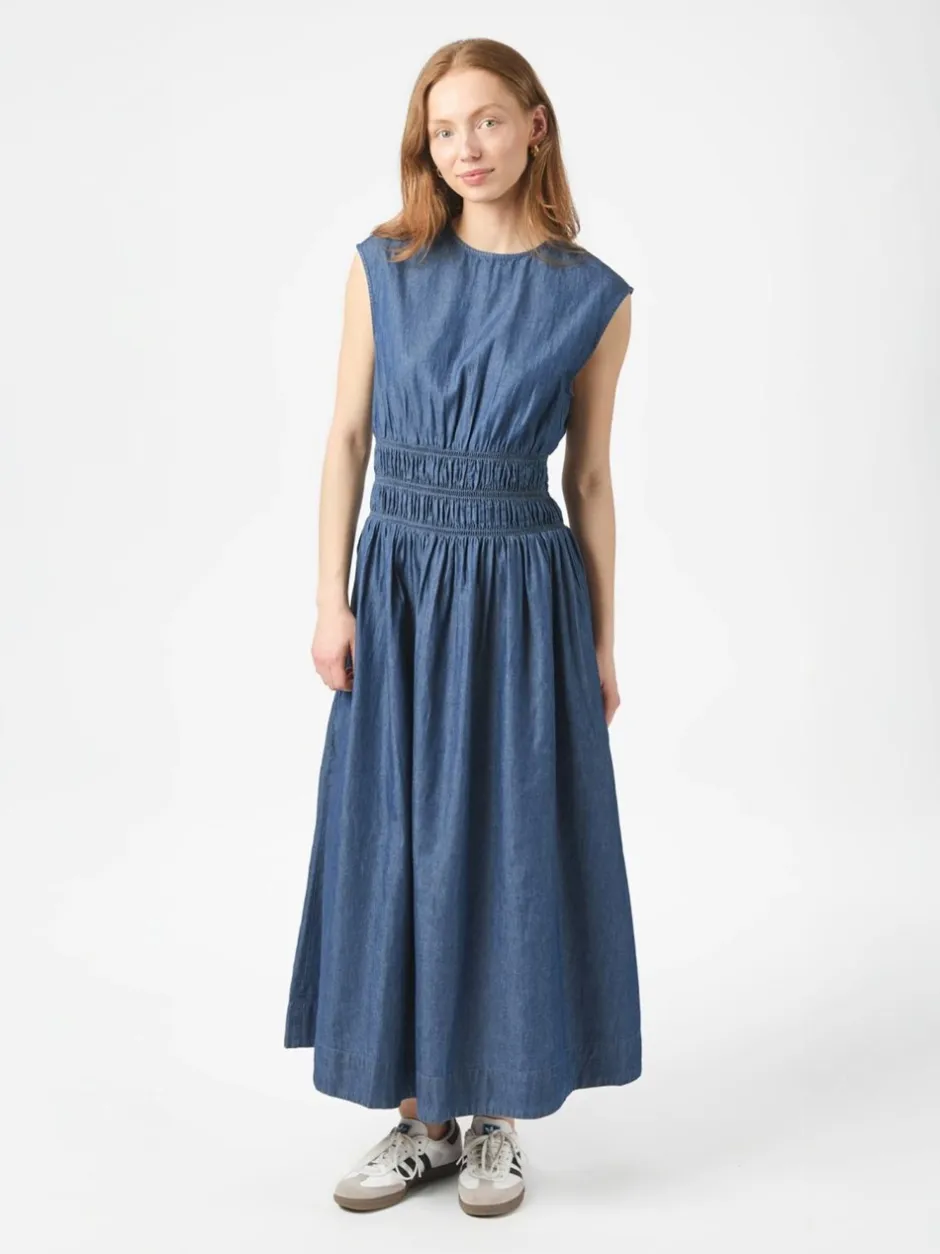 Discount Neo Noir Esmy Denim Kjole, , 38 Blue