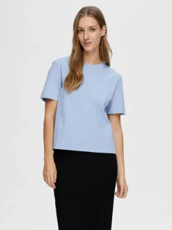 Hot Selected Women Essential Boxy T-shirt, , S Cashmere Blue