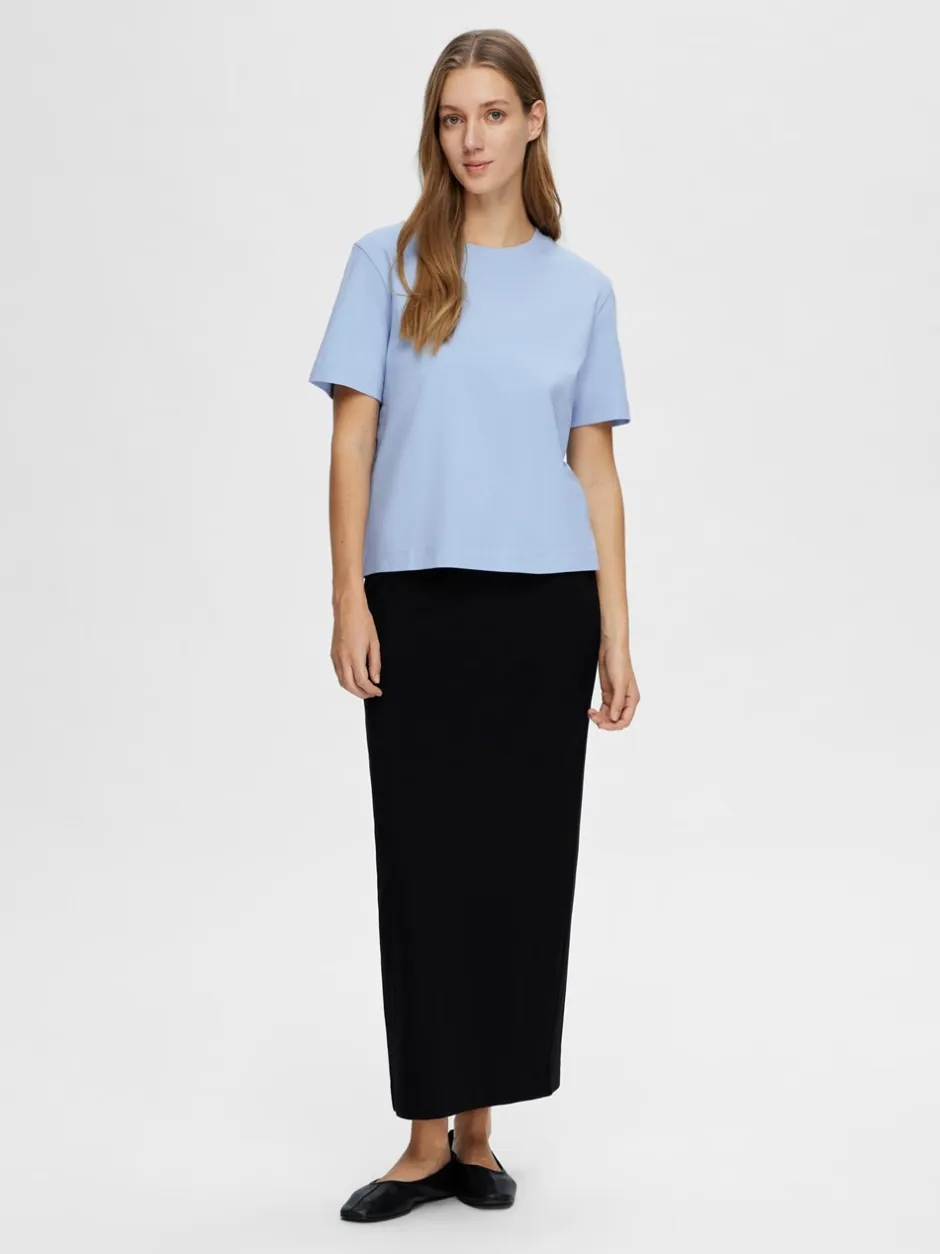 Hot Selected Women Essential Boxy T-shirt, , S Cashmere Blue
