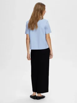 Hot Selected Women Essential Boxy T-shirt, , S Cashmere Blue