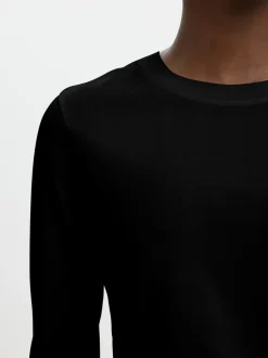 Online Selected Women Essential Langærmet T-shirt, , M Black