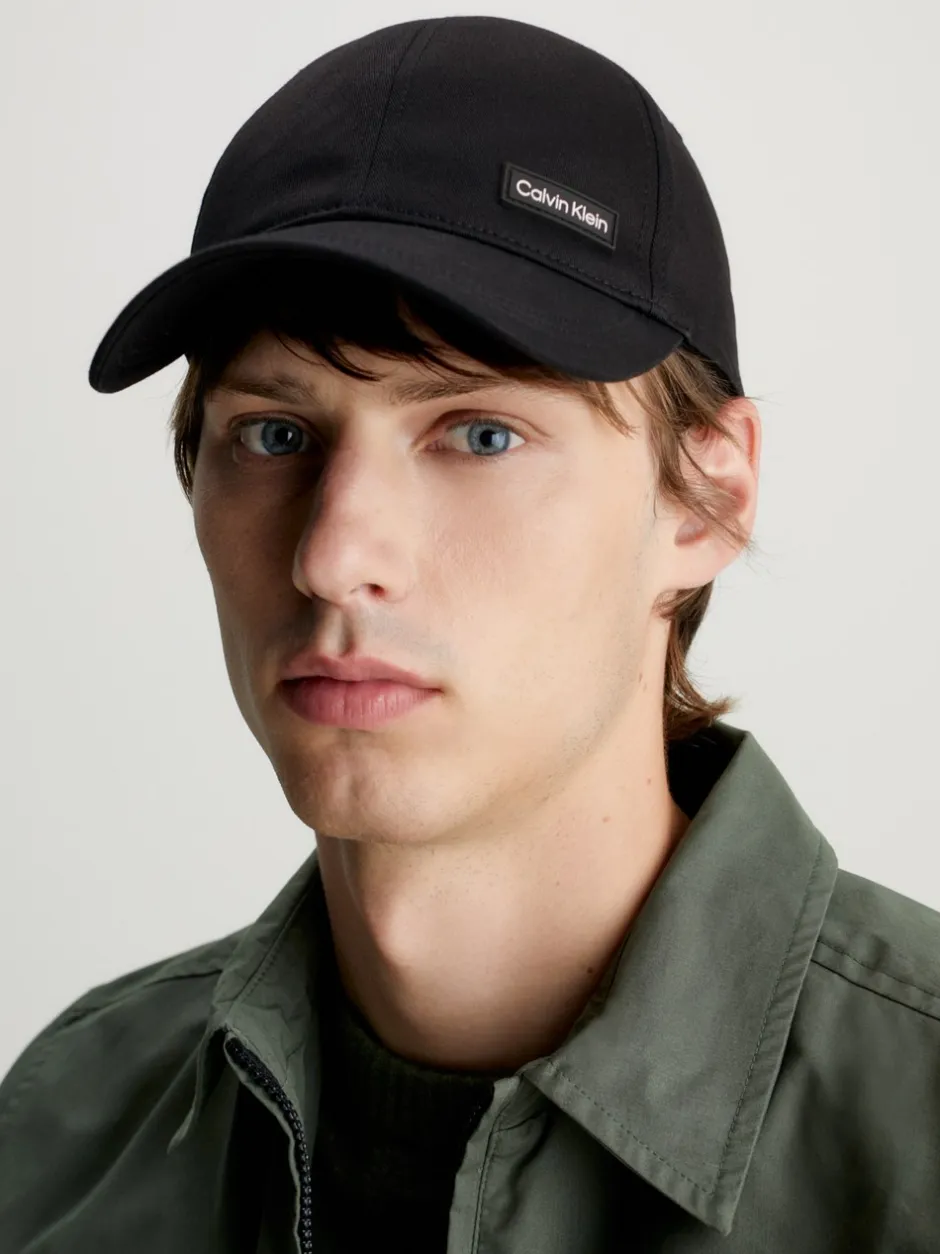 Best Calvin Klein Essential Patch Cap, , One size Black