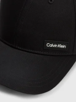 Best Calvin Klein Essential Patch Cap, , One size Black