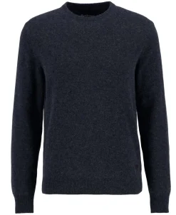 Sale Barbour Essential Patch Crew Striktrøje, , L Charcoal