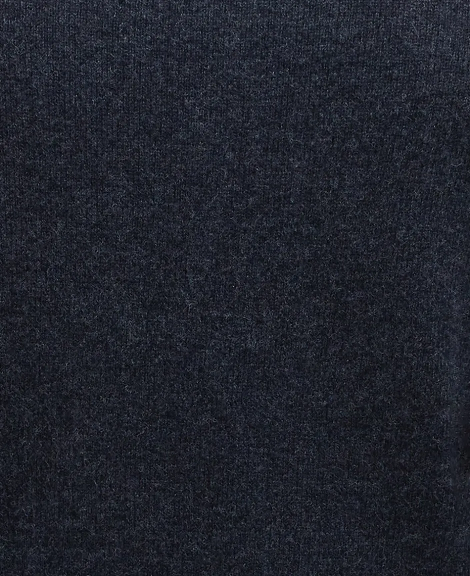 Sale Barbour Essential Patch Crew Striktrøje, , L Charcoal