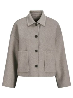 New JJXX Eve Wool Blend Jakke, , M Greige