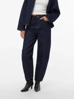 Outlet AWARE Eveline Barrel Jeans, , W33/L32 Dark Blue Denim