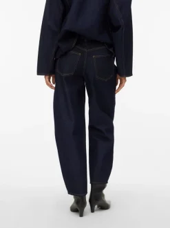 Outlet AWARE Eveline Barrel Jeans, , W33/L32 Dark Blue Denim