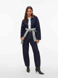 Outlet AWARE Eveline Barrel Jeans, , W33/L32 Dark Blue Denim