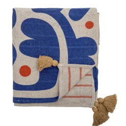 Clearance Bloomingville Eviaya Plaid, , 130x160 cm Blue