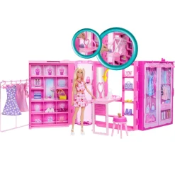 Hot Barbie Fashion Fun Dream Klædeskab & Dukke