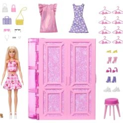 Hot Barbie Fashion Fun Dream Klædeskab & Dukke