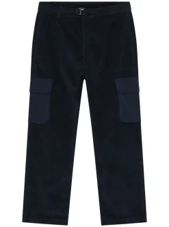 Online Knowledge Cotton Apparel Fig Corduroy Slacks Bukser, , L Night Sky