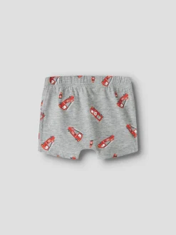 Online Name It Firetruck 3-pak Boxershorts, , 98 cm Grey Melange