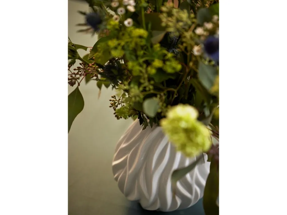 New Morsø Flame Vase, , 23 cm Hvid