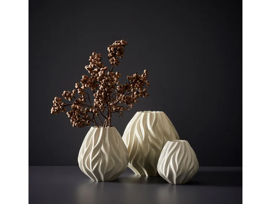 New Morsø Flame Vase, , 23 cm Hvid