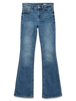 Hot Vero Moda Flash Flared Jeans, , XS/L32 Medium Blue Denim
