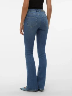 Hot Vero Moda Flash Flared Jeans, , XS/L32 Medium Blue Denim