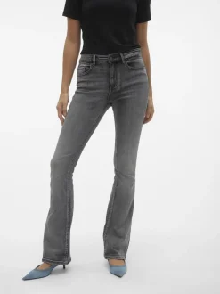Hot Vero Moda Flash Flared Jeans, , XL/L32 Medium Grey Denim