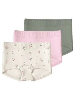 Name It Flower 3-pak Hipsters, , 86 cm*Børn Undertøj & Nattøj