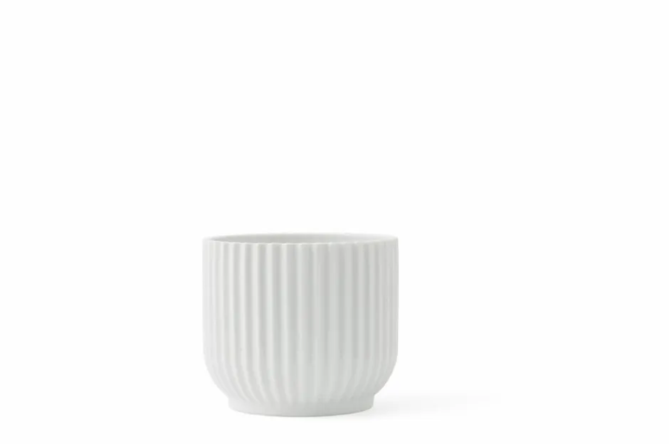 Clearance Lyngby Porcelæn Flowerpot Urtepotteskjuler, S Hvid