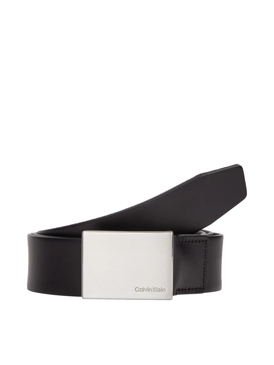 Outlet Calvin Klein Formal Plaque Bælte, , 100 cm Black
