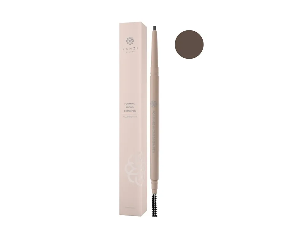 Sanzi Beauty Forming Micro Brow Pen, Medium Brown