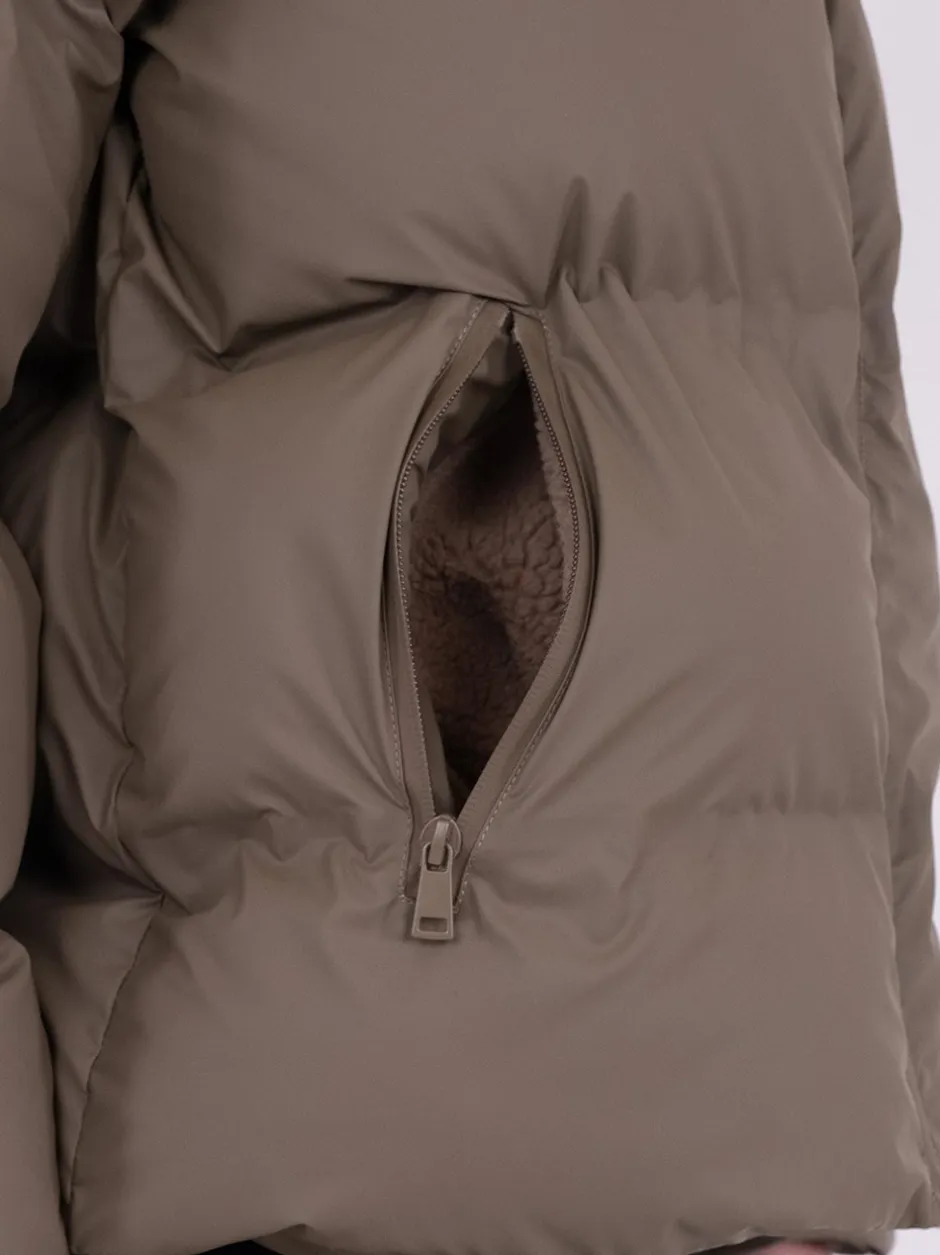 Online Neo Noir Fox C Jakke, , 34 Dark Taupe