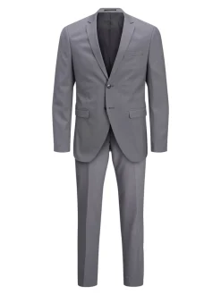 Jack&Jones Franco Jakkesæt, , 52 Light Grey Melange